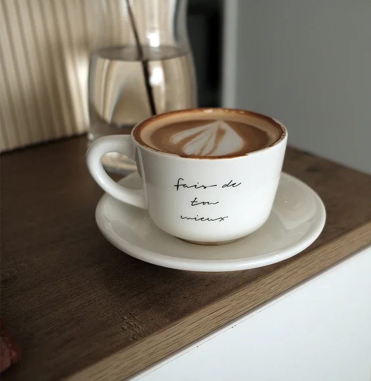 White Coffee Cup